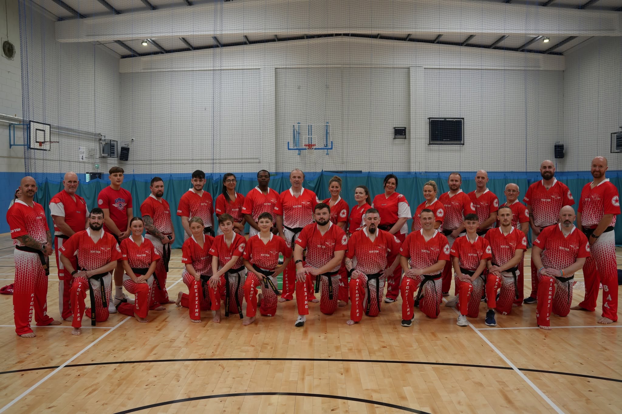 Bushido martial arts team gathered after training
